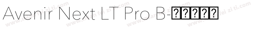 Avenir Next LT Pro B字体转换